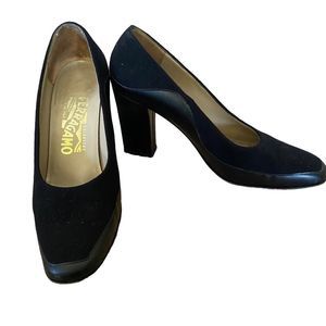 Salvatore Ferragamo | Leather and Suede Pumps, Size 6